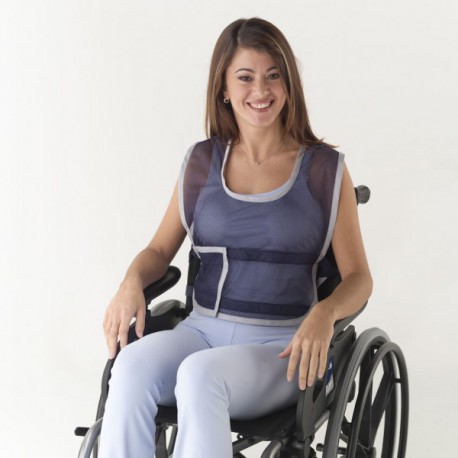 Colete de posicionamento à cadeira de rodas